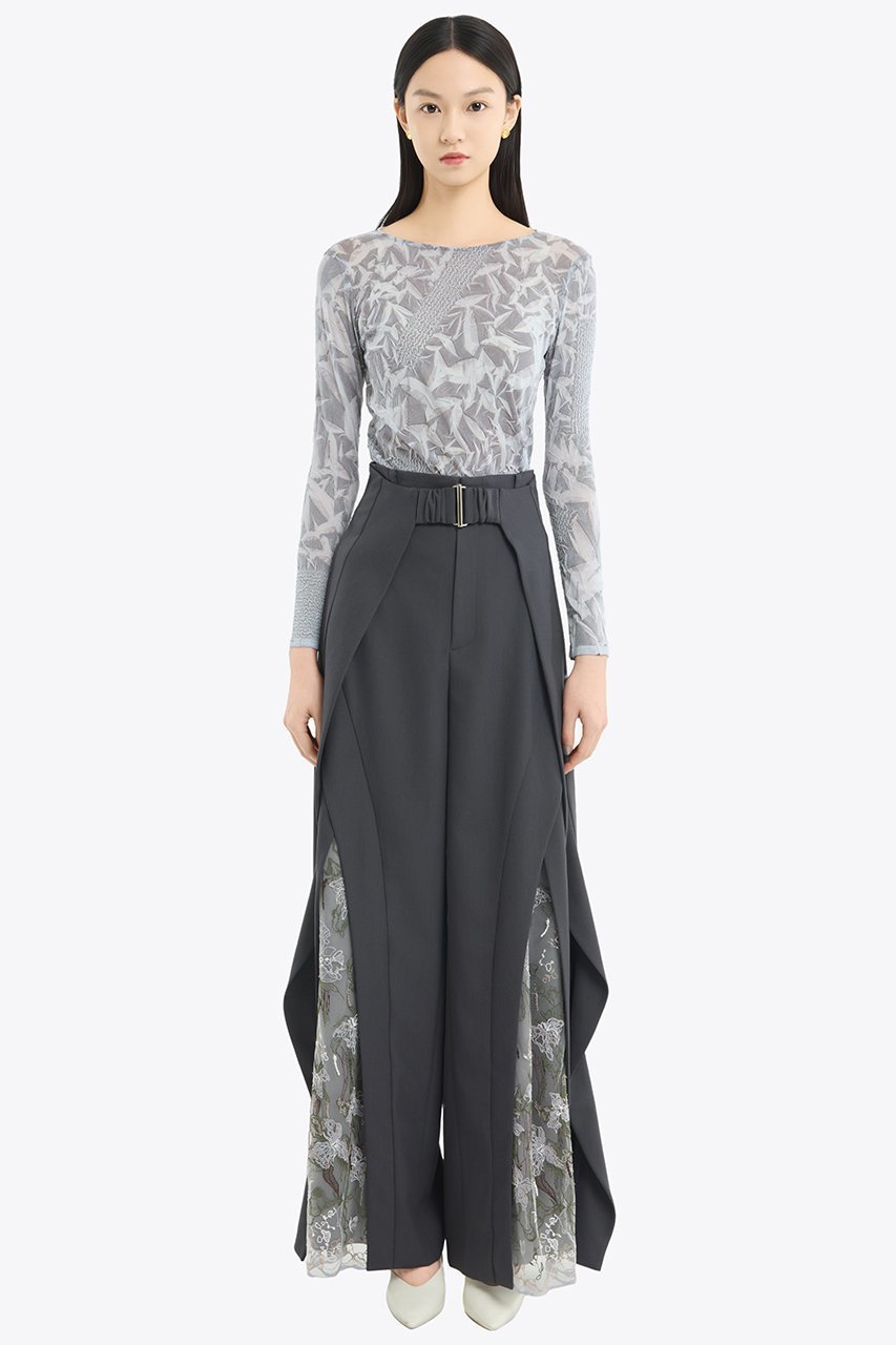 【ミューラル/MURRAL】のCrumpled トップス 人気、トレンドファッション・服の通販 founy(ファニー) 　ファッション　Fashion　レディースファッション　Fashion for Women　トップス・カットソー　Cut & Sew Tops　シャツ・ブラウス・オフィスカジュアル　Elegant Blouses & Button-Ups　ロングTシャツ・Tシャツ　Longline T-Shirts & Tees　カットソー・ベーシックTシャツ　Cut-and-Sewn Tops / Stretch Tees & Basics　2025年　2025　2025-2026秋冬・A/W　Autumn/Winter 2025–26 AW25–26　エレガント 上品　Elegant　コレクション　Collection, Seasonal Line　スリーブ　Sleeve, Long Sleeve / Short Sleeve　プリント　Print, Printed Pattern　プリーツ　Pleats, Pleated　ランダム　Random, Irregular　リラックス　Relax, Relaxed Fit　ロング　Long, Long-Length　A/W・秋冬　Autumn/Winter　other-7|ID: prp329100004866242 ipo3291000000036225969