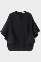 【ル フィル/LE PHIL】の2WAYツイルフレアブラウス 人気、トレンドファッション・服の通販 founy(ファニー) ファッション Fashion レディースファッション Fashion for Women トップス・カットソー Cut & Sew Tops シャツ・ブラウス・オフィスカジュアル Elegant Blouses & Button-Ups 2026年 2026 おすすめ Recommended / Our Picks ショート Short, Short Length スリーブ Sleeve, Long Sleeve / Short Sleeve セットアップ Set-Up, Coordinated Outfit フェミニン Feminine, Girly フォーマル Formal, Dressy フレア Flare, Flared エレガント 上品 Elegant 夏 Summer 春 Spring S/S・春夏 SS, Spring/Summer, Warm Season thumbnail ブラック|ID: prp329100004866270 ipo3291000000036232612