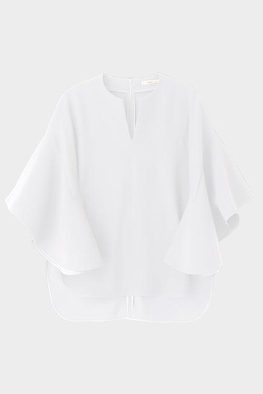 【ル フィル/LE PHIL】の2WAYツイルフレアブラウス インテリア・キッズ・メンズ・レディースファッション・服の通販 founy(ファニー) 　ファッション　Fashion　レディースファッション　Fashion for Women　トップス・カットソー　Cut & Sew Tops　シャツ・ブラウス・オフィスカジュアル　Elegant Blouses & Button-Ups　2026年　2026　おすすめ　Recommended / Our Picks　ショート　Short, Short Length　スリーブ　Sleeve, Long Sleeve / Short Sleeve　セットアップ　Set-Up, Coordinated Outfit　フェミニン　Feminine, Girly　フォーマル　Formal, Dressy　フレア　Flare, Flared　エレガント 上品　Elegant　夏　Summer　春　Spring　S/S・春夏　SS, Spring/Summer, Warm Season　ホワイト|ID: prp329100004866270 ipo3291000000036232613