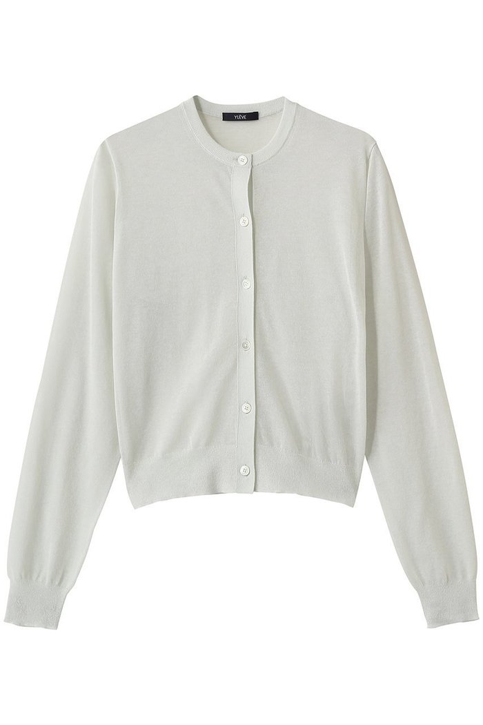 【イレーヴ/YLEVE】のシアー リブ ニット カーディガン インテリア・キッズ・メンズ・レディースファッション・服の通販 founy(ファニー) https://founy.com/ ファッション Fashion レディースファッション Fashion for Women トップス・カットソー Cut & Sew Tops ニット Knit Tops & Sweaters カーディガン・羽織り Layered Style Cardigans 2026年 2026 カーディガン Cardigan, Knitwear コンパクト Compact, Small Size シアー Sheer, See-Through フォルム Silhouette, Form エレガント 上品 Elegant 夏 Summer 春 Spring S/S・春夏 SS, Spring/Summer, Warm Season |ID: prp329100004866272 ipo3291000000036232685