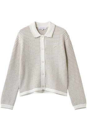 【メゾン キツネ/MAISON KITSUNE】 LACE KNIT STRIPED カーディガン人気、トレンドファッション・服の通販 founy(ファニー) ファッション Fashion レディースファッション Fashion for Women トップス・カットソー Cut & Sew Tops ニット Knit Tops & Sweaters カーディガン・羽織り Layered Style Cardigans カジュアルプルオーバー・ニットトップス Pullovers & Knit Tops / Casual Pullovers 2026年 2026 カーディガン Cardigan, Knitwear ストライプ Stripe, Striped Pattern スラックス Slacks, Dress Pants スリーブ Sleeve, Long Sleeve / Short Sleeve デニム Denim, Jeans Material レース Lace, Lace Fabric ロング Long, Long-Length 夏 Summer 春 Spring S/S・春夏 SS, Spring/Summer, Warm Season |ID:prp329100004866274