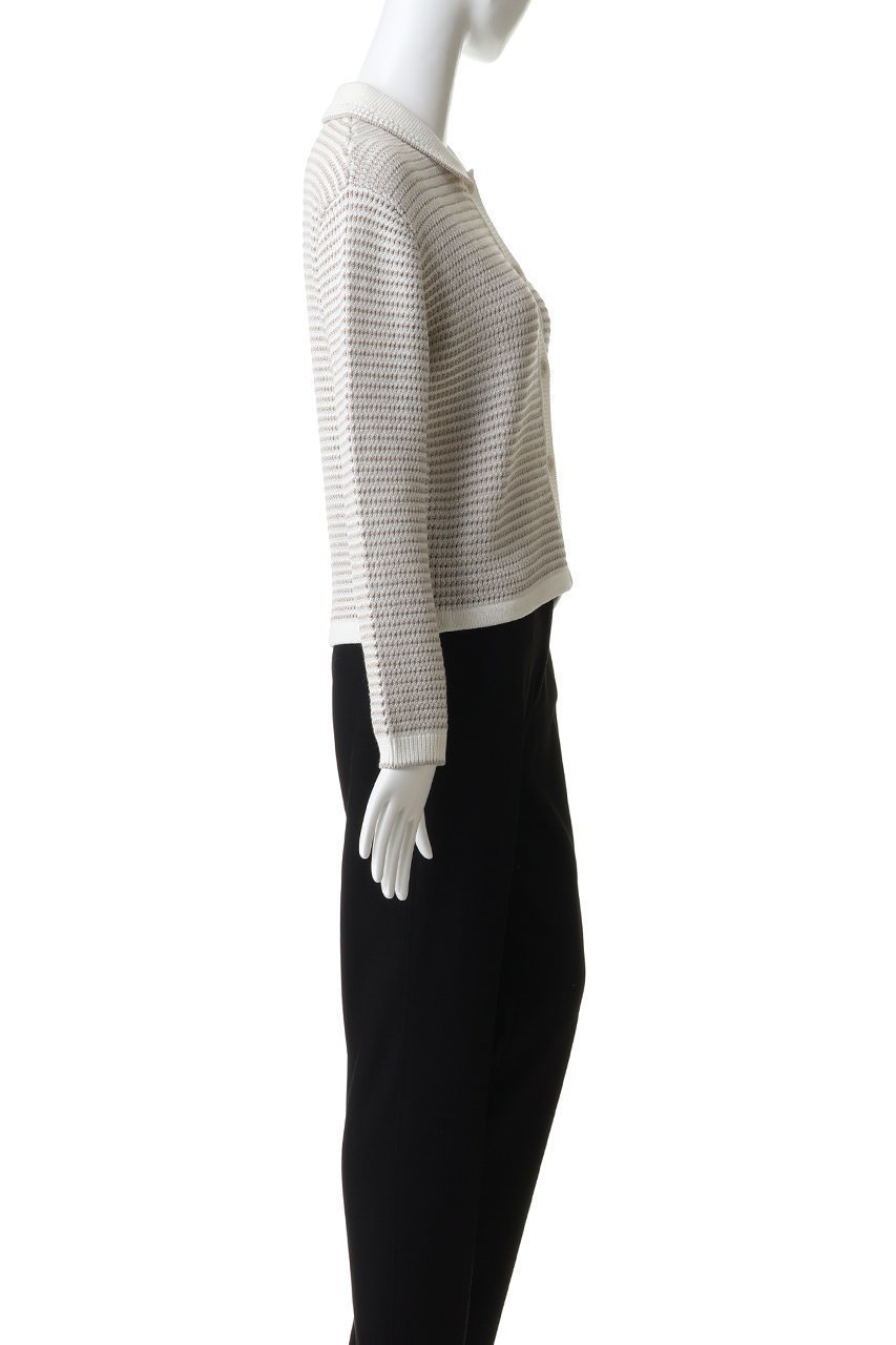 【メゾン キツネ/MAISON KITSUNE】のLACE KNIT STRIPED カーディガン 人気、トレンドファッション・服の通販 founy(ファニー) 　ファッション　Fashion　レディースファッション　Fashion for Women　トップス・カットソー　Cut & Sew Tops　ニット　Knit Tops & Sweaters　カーディガン・羽織り　Layered Style Cardigans　カジュアルプルオーバー・ニットトップス　Pullovers & Knit Tops / Casual Pullovers　2026年　2026　カーディガン　Cardigan, Knitwear　ストライプ　Stripe, Striped Pattern　スラックス　Slacks, Dress Pants　スリーブ　Sleeve, Long Sleeve / Short Sleeve　デニム　Denim, Jeans Material　レース　Lace, Lace Fabric　ロング　Long, Long-Length　夏　Summer　春　Spring　S/S・春夏　SS, Spring/Summer, Warm Season　other-3|ID: prp329100004866274 ipo3291000000036232716