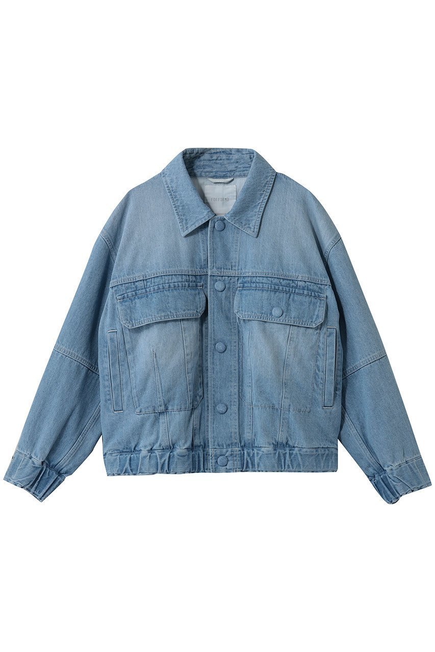 【フォルフォルモ/FORFORMO】のAdjustable Denim Jacket インテリア・キッズ・メンズ・レディースファッション・服の通販 founy(ファニー) ファッション Fashion レディースファッション Fashion for Women アウター Coat / Outerwear Collection レディースジャケット・軽アウター Jackets 2026年 2026 コンパクト Compact, Small Size ジャケット Jacket, Outerwear ストレッチ Stretch, Stretchy Fabric デニム Denim, Jeans Material バランス Balance, Style Balance フィット Fit, Slim Fit フォルム Silhouette, Form ブラウジング Blouson Silhouette, Cinched Waist ワンポイント One Point, Statement Accent 夏 Summer 春 Spring S/S・春夏 SS, Spring/Summer, Warm Season ブルー|ID: prp329100004866279 ipo3291000000036232765