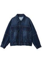【フォルフォルモ/FORFORMO】のAdjustable Denim Jacket 人気、トレンドファッション・服の通販 founy(ファニー) ファッション Fashion レディースファッション Fashion for Women アウター Coat / Outerwear Collection レディースジャケット・軽アウター Jackets 2026年 2026 コンパクト Compact, Small Size ジャケット Jacket, Outerwear ストレッチ Stretch, Stretchy Fabric デニム Denim, Jeans Material バランス Balance, Style Balance フィット Fit, Slim Fit フォルム Silhouette, Form ブラウジング Blouson Silhouette, Cinched Waist ワンポイント One Point, Statement Accent 夏 Summer 春 Spring S/S・春夏 SS, Spring/Summer, Warm Season thumbnail ネイビー|ID: prp329100004866279 ipo3291000000036232766