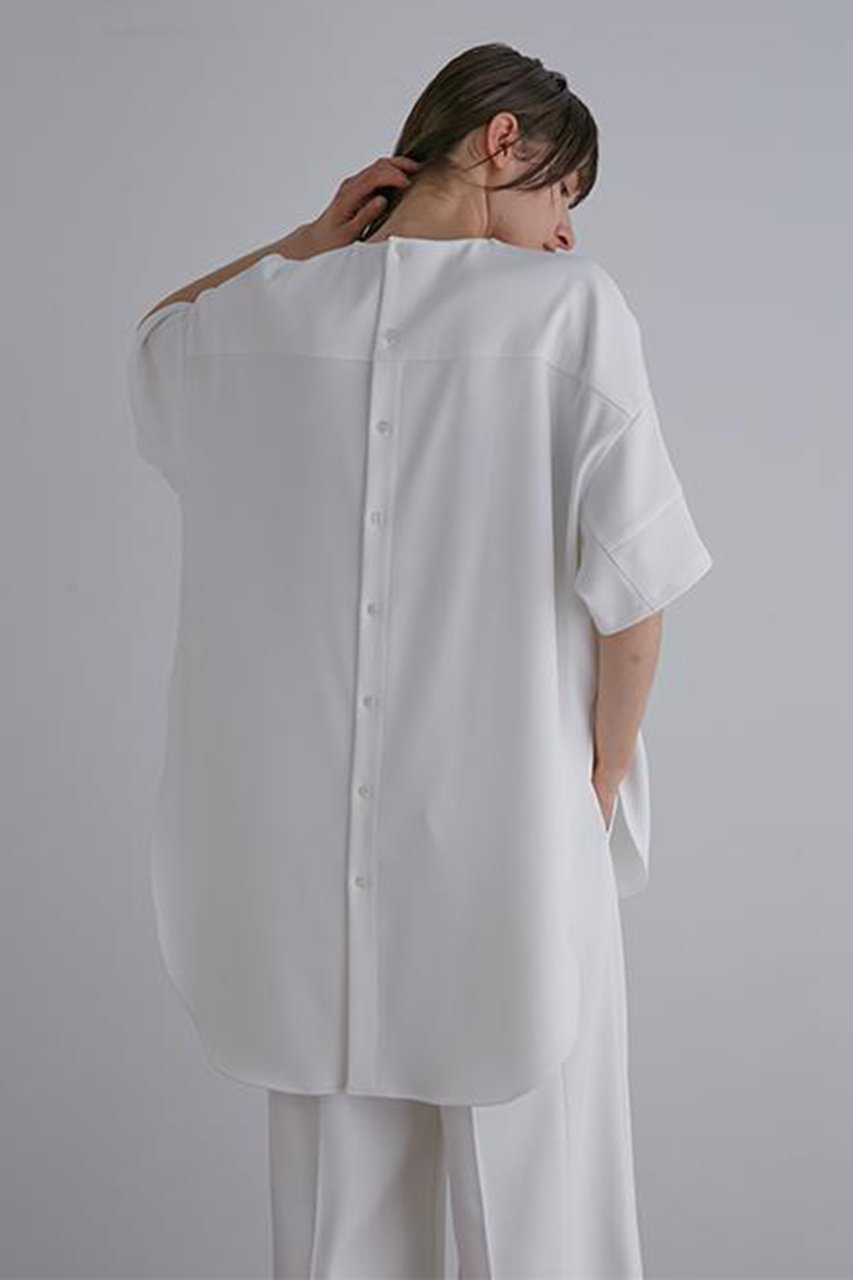 【ル フィル/LE PHIL】の2WAYツイルハーフスリーブブラウス 人気、トレンドファッション・服の通販 founy(ファニー) 　ファッション　Fashion　レディースファッション　Fashion for Women　トップス・カットソー　Cut & Sew Tops　シャツ・ブラウス・オフィスカジュアル　Elegant Blouses & Button-Ups　おすすめ　Recommended / Our Picks　ショート　Short, Short Length　ストレッチ　Stretch, Stretchy Fabric　スリット　Slit, Slit Detail　スリーブ　Sleeve, Long Sleeve / Short Sleeve　セットアップ　Set-Up, Coordinated Outfit　ツイル　Twist, Twisted Detail　リラックス　Relax, Relaxed Fit　ワイド　Wide, Wide Fit　エレガント 上品　Elegant　定番　Standard, Basic Item　新作・新入荷　New Arrivals / New In　other-5|ID: prp329100004866281 ipo3291000000036232797