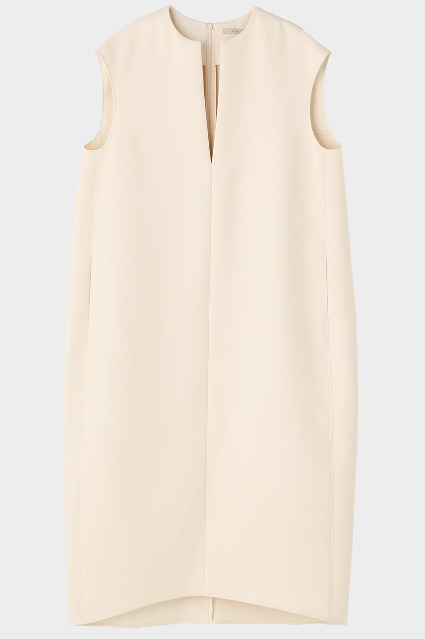 【ル フィル/LE PHIL】のトリプルクロスノースリワンピース インテリア・キッズ・メンズ・レディースファッション・服の通販 founy(ファニー) 　ファッション　Fashion　レディースファッション　Fashion for Women　ワンピース　Dresses　チュニック　Tunic Tops & Dresses　なめらか　Smooth, Silky Texture　インナー　Innerwear　シンプル　Simple, Minimal　スタンダード　Standard, Basic　ストレート　Straight, Straight Cut　タートルネック　Turtleneck, High Neck　チュニック　Tunic, Long Top　トリプル　Triple, Three Layers　フロント　Front, Front Design　ロング　Long, Long-Length　ホワイト|ID: prp329100004866287 ipo3291000000036232871