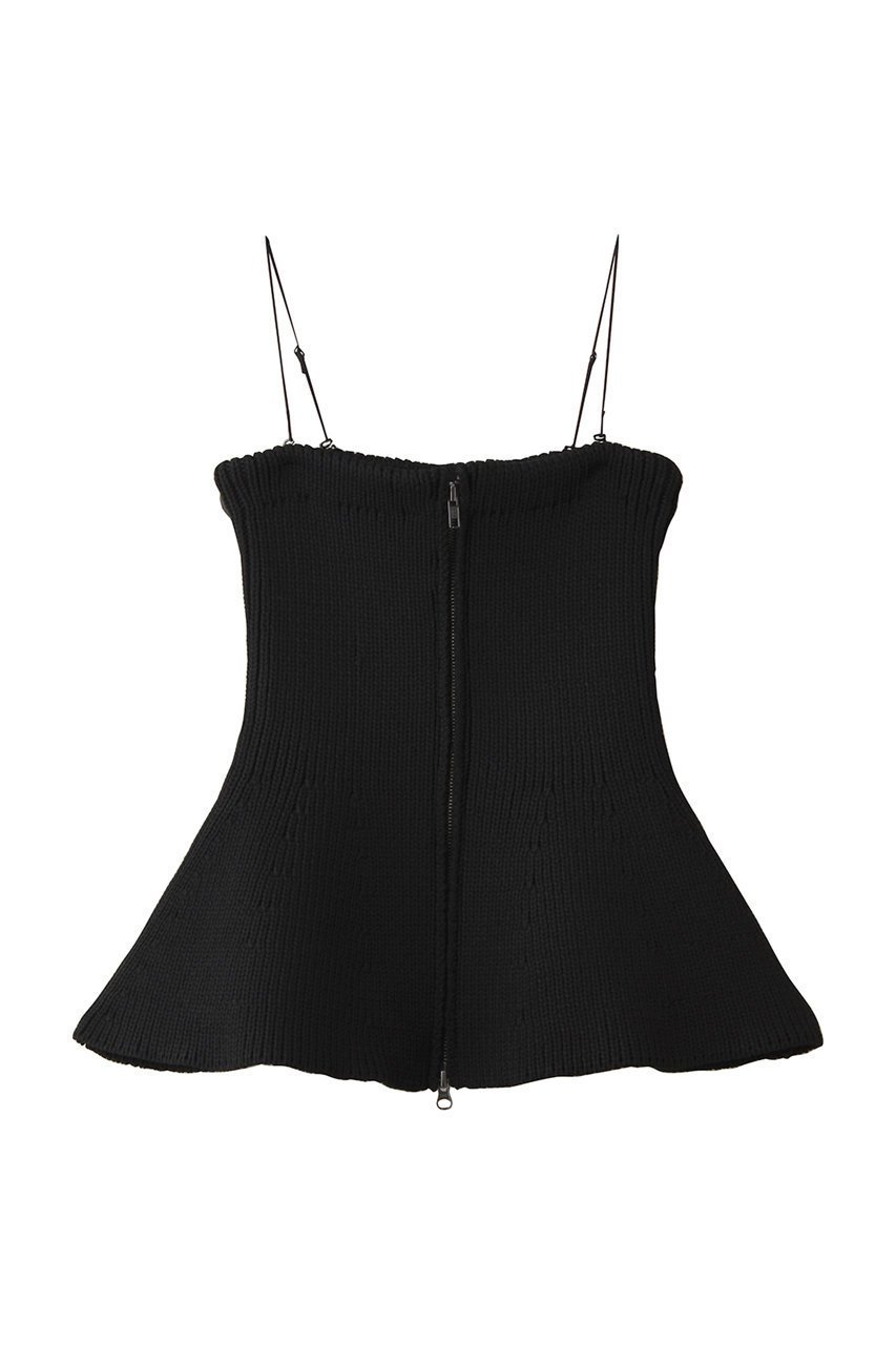 【サードマガジン/THIRD MAGAZINE】のジップアップビスチェ インテリア・キッズ・メンズ・レディースファッション・服の通販 founy(ファニー) 　ファッション　Fashion　レディースファッション　Fashion for Women　トップス・カットソー　Cut & Sew Tops　キャミソール&ノースリーブ　Camisoles & Sleeveless Tops　シャツ・ブラウス・オフィスカジュアル　Elegant Blouses & Button-Ups　ビスチェ　Bustiers & Corset Tops / Layered Bustier Style　2026年　2026　カットソー　Cut and Sewn Top　ジップアップ　Zip-Up, Full Zip　ノースリーブ　Sleeveless, No-Sleeve　ビスチェ　Bustier, Corset Top　ペプラム　Peplum, Flared Hem　夏　Summer　春　Spring　S/S・春夏　SS, Spring/Summer, Warm Season　畦　Ribbed Knit　ブラック|ID: prp329100004866291 ipo3291000000036233009