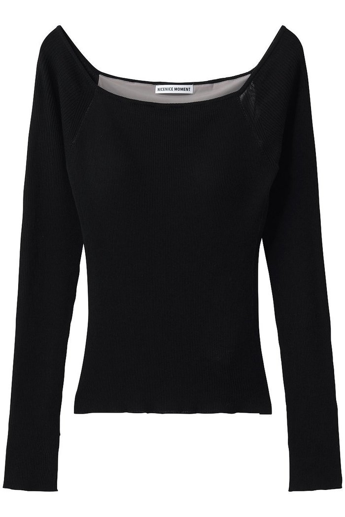 【プルミエ アロンディスモン/1er Arrondissement】の【NICE NICE MOMENT】OPEN SHOULDER LS インテリア・キッズ・メンズ・レディースファッション・服の通販 founy(ファニー) https://founy.com/ ファッション Fashion レディースファッション Fashion for Women トップス・カットソー Cut & Sew Tops ニット Knit Tops & Sweaters カジュアルプルオーバー・ニットトップス Pullovers & Knit Tops / Casual Pullovers 2026年 2026 ショルダー Shoulder, Shoulder Strap シンプル Simple, Minimal デコルテ Décolleté, Neckline 夏 Summer 春 Spring S/S・春夏 SS, Spring/Summer, Warm Season |ID: prp329100004866294 ipo3291000000036233039