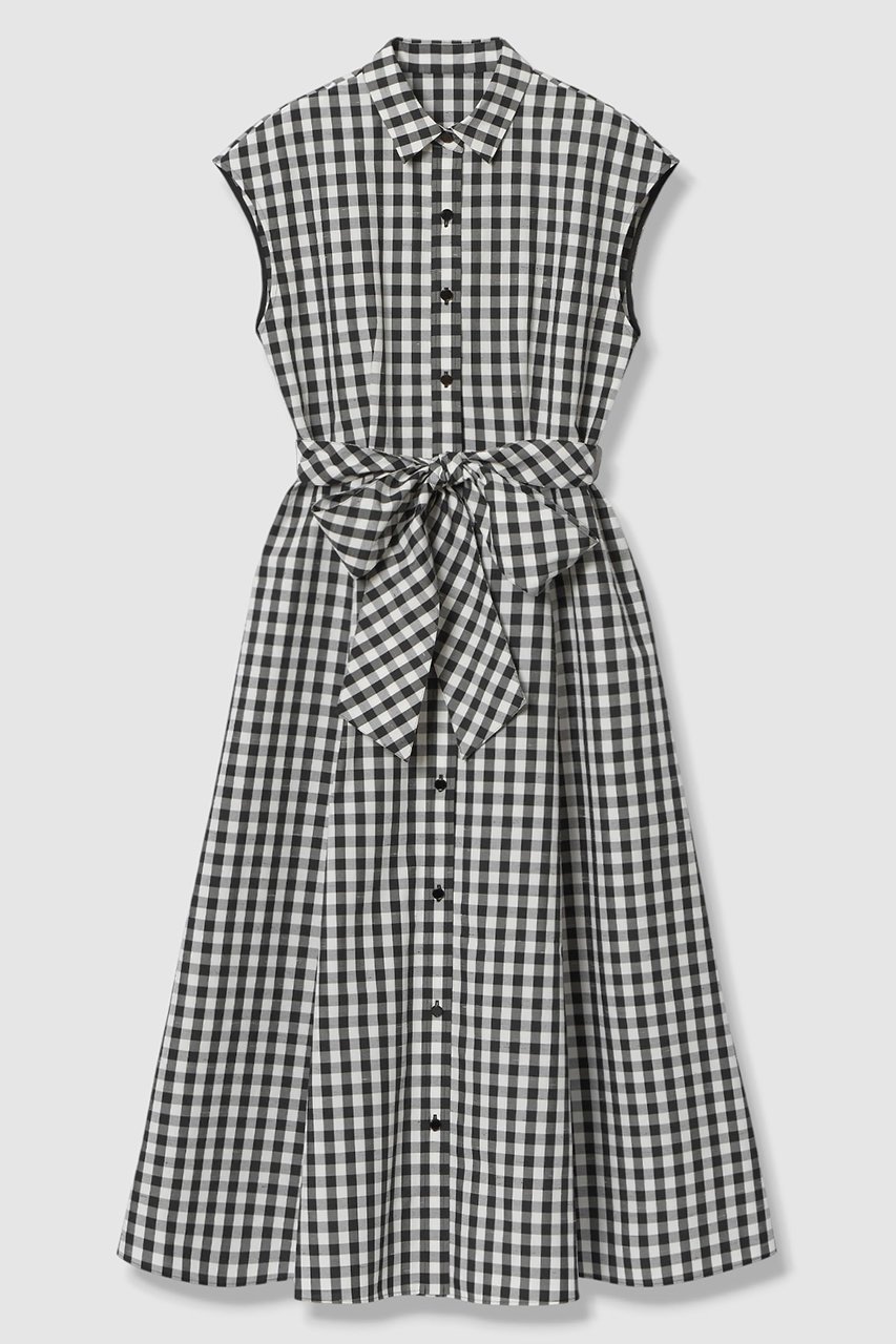 【アルアバイル/allureville】の【LOULOU WILLOUGHBY】スラブギンガムシャツワンピース インテリア・キッズ・メンズ・レディースファッション・服の通販 founy(ファニー) ファッション Fashion レディースファッション Fashion for Women ワンピース Dresses シャツワンピース / 1枚で着映えコーデ Shirt Dresses チュニック Tunic Tops & Dresses 2026年 2026 ギンガム Gingham, Gingham Fabric シルク Silk, 100% Silk スリーブ Sleeve, Long Sleeve / Short Sleeve チェック Check, Plaid, Tartan チュニック Tunic, Long Top バイアス Bias, Diagonal Cut フィット Fit, Slim Fit フレア Flare, Flared フレンチ French, French Style ブロック Block, Solid Block Pattern モノトーン Monotone, Black and White リボン Ribbon, Bow ロング Long, Long-Length エレガント 上品 Elegant 夏 Summer 春 Spring S/S・春夏 SS, Spring/Summer, Warm Season ブラック2|ID: prp329100004866299 ipo3291000000036233092