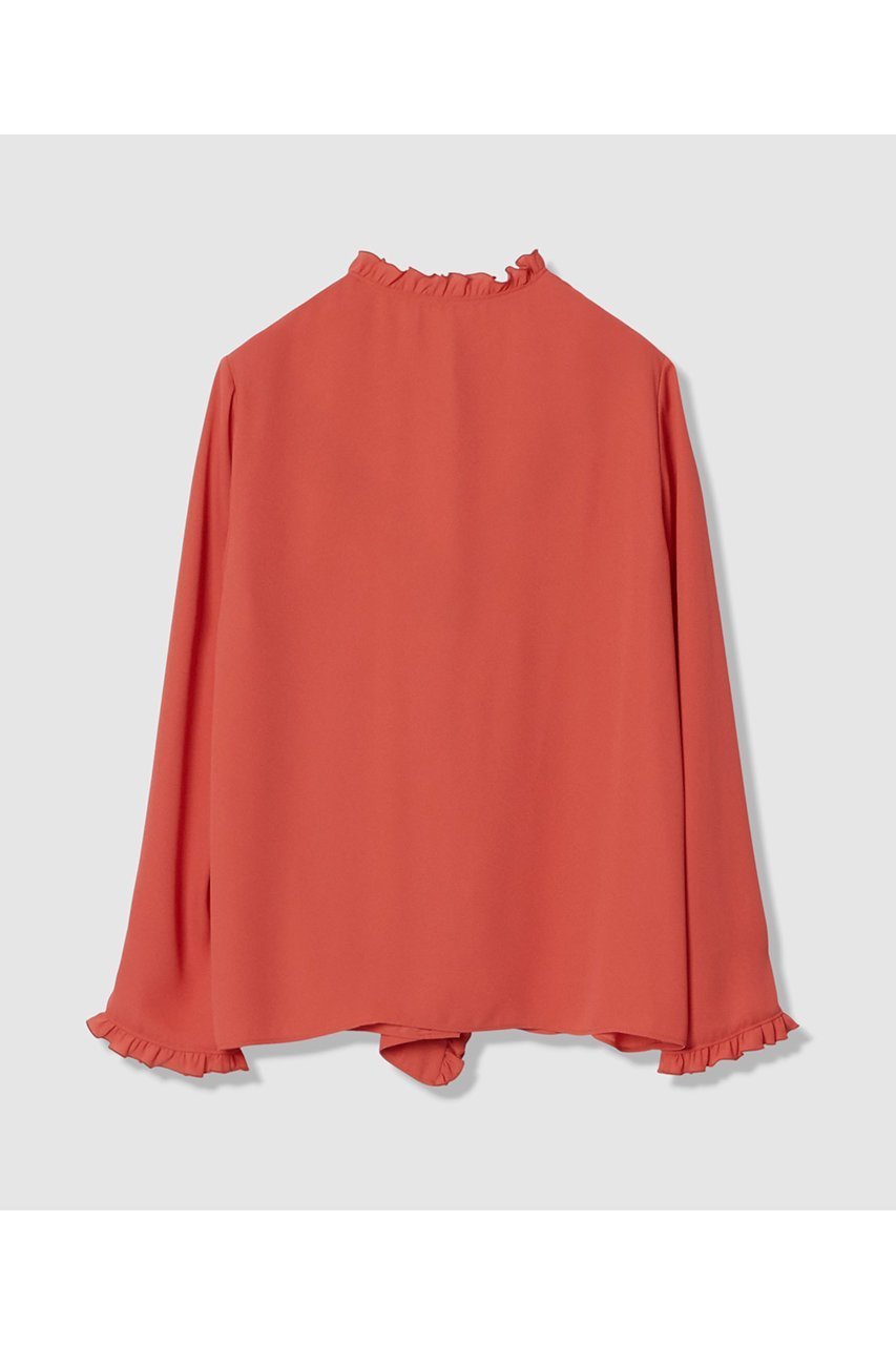 【アルアバイル/allureville】の【LOULOU WILLOUGHBY】ヘムフリルドレープブラウス 人気、トレンドファッション・服の通販 founy(ファニー) 　ファッション　Fashion　レディースファッション　Fashion for Women　トップス・カットソー　Cut & Sew Tops　シャツ・ブラウス・オフィスカジュアル　Elegant Blouses & Button-Ups　2026年　2026　おすすめ　Recommended / Our Picks　とろみ　Fluid, Flowy Fabric　ジャケット　Jacket, Outerwear　スリーブ　Sleeve, Long Sleeve / Short Sleeve　バランス　Balance, Style Balance　フロント　Front, Front Design　リボン　Ribbon, Bow　ロング　Long, Long-Length　夏　Summer　春　Spring　S/S・春夏　SS, Spring/Summer, Warm Season　other-2|ID: prp329100004866300 ipo3291000000036233108