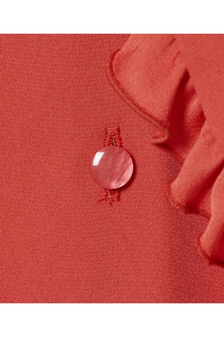 【アルアバイル/allureville】の【LOULOU WILLOUGHBY】ヘムフリルドレープブラウス 人気、トレンドファッション・服の通販 founy(ファニー) 　ファッション　Fashion　レディースファッション　Fashion for Women　トップス・カットソー　Cut & Sew Tops　シャツ・ブラウス・オフィスカジュアル　Elegant Blouses & Button-Ups　2026年　2026　おすすめ　Recommended / Our Picks　とろみ　Fluid, Flowy Fabric　ジャケット　Jacket, Outerwear　スリーブ　Sleeve, Long Sleeve / Short Sleeve　バランス　Balance, Style Balance　フロント　Front, Front Design　リボン　Ribbon, Bow　ロング　Long, Long-Length　夏　Summer　春　Spring　S/S・春夏　SS, Spring/Summer, Warm Season　other-6|ID: prp329100004866300 ipo3291000000036233113