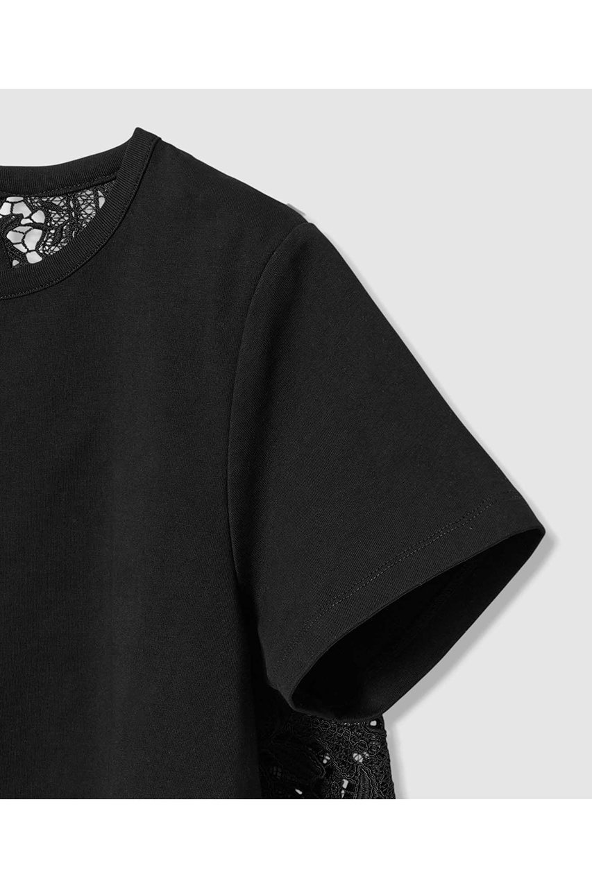 【アルアバイル/allureville】の【LOULOU WILLOUGHBY】レースドッキングロングTシャツ 人気、トレンドファッション・服の通販 founy(ファニー) 　ファッション　Fashion　レディースファッション　Fashion for Women　トップス・カットソー　Cut & Sew Tops　シャツ・ブラウス・オフィスカジュアル　Elegant Blouses & Button-Ups　ロングTシャツ・Tシャツ　Longline T-Shirts & Tees　カットソー・ベーシックTシャツ　Cut-and-Sewn Tops / Stretch Tees & Basics　2026年　2026　ケミカル　Chemical, Chemical Wash　ショート　Short, Short Length　スカラップ　Scallop, Scalloped Edge　スリーブ　Sleeve, Long Sleeve / Short Sleeve　ドッキング　Docking, Mixed Material　レース　Lace, Lace Fabric　夏　Summer　春　Spring　S/S・春夏　SS, Spring/Summer, Warm Season　other-4|ID: prp329100004866303 ipo3291000000036233162