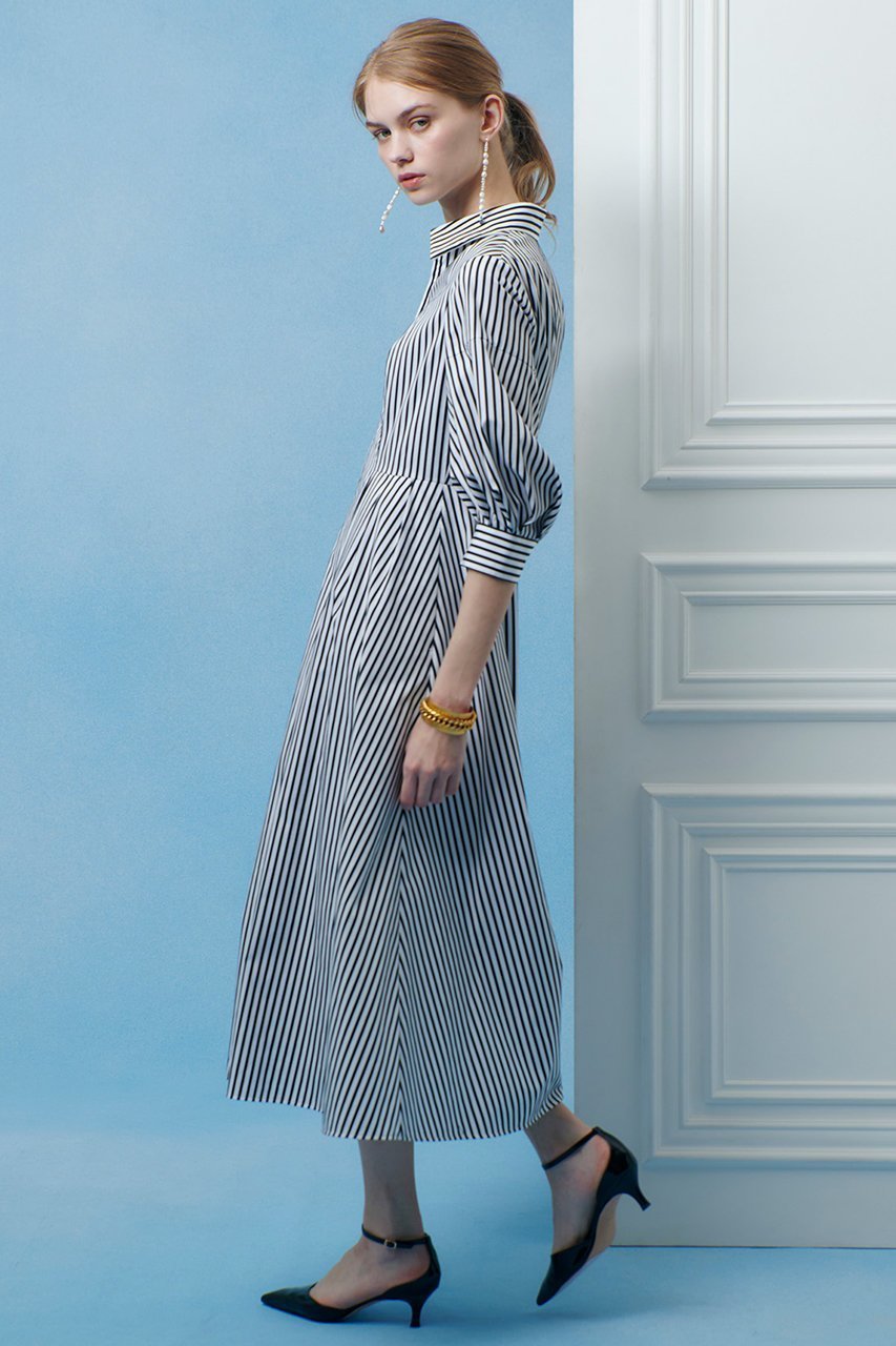 【アルアバイル/allureville】の【LOULOU WILLOUGHBY】タックパフシャツワンピース 人気、トレンドファッション・服の通販 founy(ファニー) 　ファッション　Fashion　レディースファッション　Fashion for Women　ワンピース　Dresses　シャツワンピース / 1枚で着映えコーデ　Shirt Dresses　チュニック　Tunic Tops & Dresses　2026年　2026　スリーブ　Sleeve, Long Sleeve / Short Sleeve　チュニック　Tunic, Long Top　ドレス　Dress, One-Piece　フィット　Fit, Slim Fit　フレア　Flare, Flared　ロング　Long, Long-Length　夏　Summer　春　Spring　S/S・春夏　SS, Spring/Summer, Warm Season　other-3|ID: prp329100004866305 ipo3291000000036233187