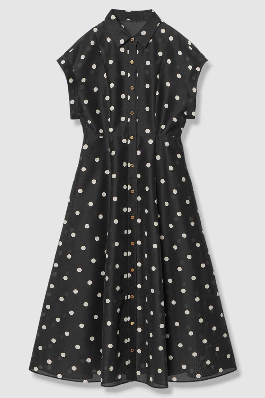 【アルアバイル/allureville】の【LOULOU WILLOUGHBY】オーガンドットワンピース 人気、トレンドファッション・服の通販 founy(ファニー) 　ファッション　Fashion　レディースファッション　Fashion for Women　ワンピース　Dresses　チュニック　Tunic Tops & Dresses　2026年　2026　オーガンジー　Organza Fabric　チュニック　Tunic, Long Top　ドット　Polka Dot, Dot Pattern　フィット　Fit, Slim Fit　フレア　Flare, Flared　プリント　Print, Printed Pattern　リボン　Ribbon, Bow　ロング　Long, Long-Length　エレガント 上品　Elegant　夏　Summer　春　Spring　S/S・春夏　SS, Spring/Summer, Warm Season　other-3|ID: prp329100004866306 ipo3291000000036233199