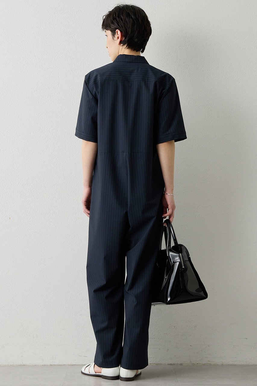 【ウィムガゼット/Whim Gazette】の【THE PAUSE】ストライプカイキンジャンプスーツ 人気、トレンドファッション・服の通販 founy(ファニー) 　ファッション　Fashion　レディースファッション　Fashion for Women　パンツ　Pants & Trousers　2026年　2026　インナー　Innerwear　クラシック　Classic, Timeless Style　シンプル　Simple, Minimal　ストライプ　Stripe, Striped Pattern　ストレッチ　Stretch, Stretchy Fabric　スーツ　Suit, Formalwear　バランス　Balance, Style Balance　マニッシュ　Mannish, Boyish　半袖　Short Sleeve, Half Sleeve　夏　Summer　春　Spring　S/S・春夏　SS, Spring/Summer, Warm Season　other-3|ID: prp329100004866307 ipo3291000000036233213