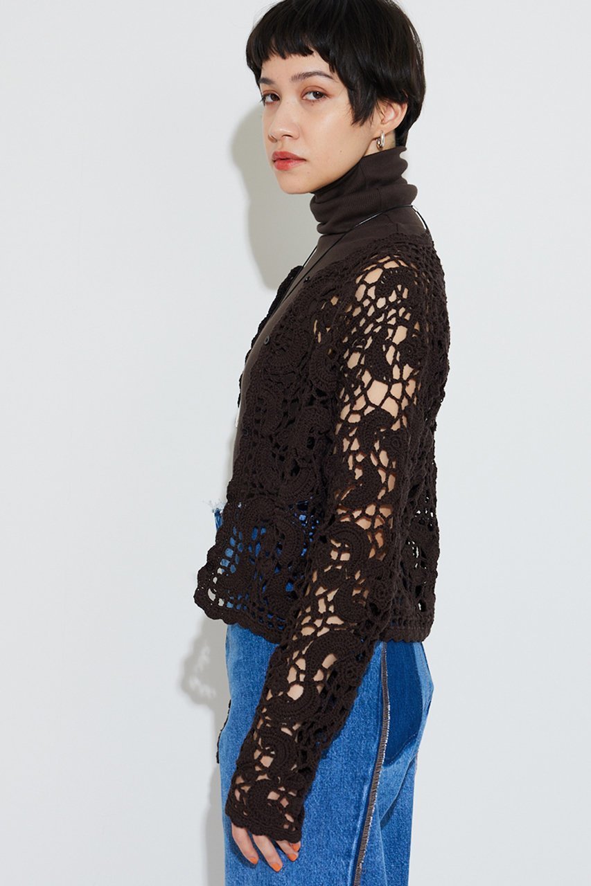 【ウィムガゼット/Whim Gazette】の【THE PAUSE】クロシェニットカーディガン 人気、トレンドファッション・服の通販 founy(ファニー) 　ファッション　Fashion　レディースファッション　Fashion for Women　トップス・カットソー　Cut & Sew Tops　ニット　Knit Tops & Sweaters　カーディガン・羽織り　Layered Style Cardigans　2026年　2026　おすすめ　Recommended / Our Picks　かぎ針　Crochet　インナー　Innerwear　カーディガン　Cardigan, Knitwear　ジャケット　Jacket, Outerwear　バランス　Balance, Style Balance　ボトム　Bottoms, Lower Wear　夏　Summer　春　Spring　S/S・春夏　SS, Spring/Summer, Warm Season　other-4|ID: prp329100004866312 ipo3291000000036233282