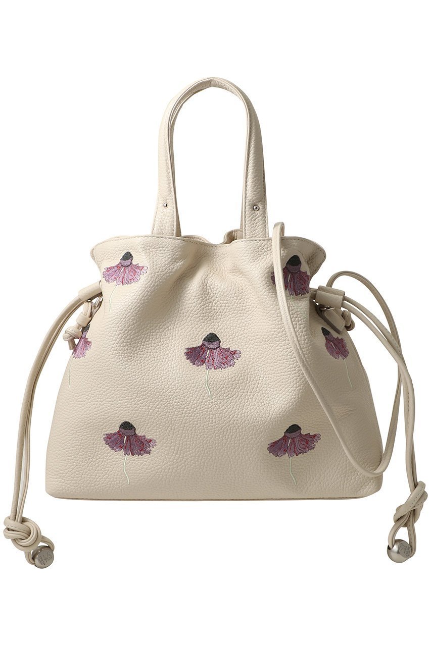 【その他のブランド/Other】のレザー刺繍トートバッグ インテリア・キッズ・メンズ・レディースファッション・服の通販 founy(ファニー) 　ファッション　Fashion　レディースファッション　Fashion for Women　バッグ　Bags　新作・新入荷　New Arrivals / New In　オフホワイト|ID: prp329100004866321 ipo3291000000036233387