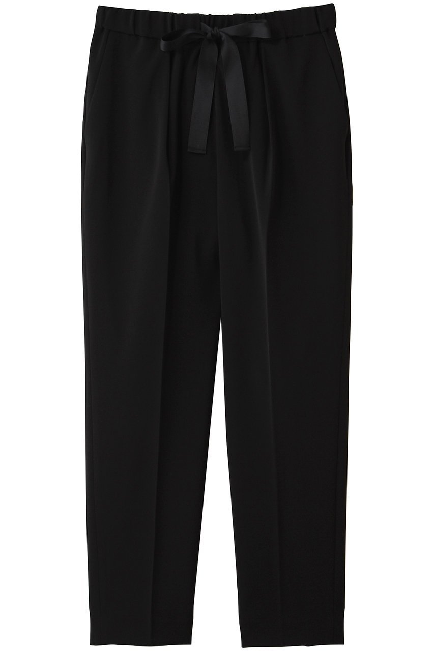 【ティアラ/Tiara】のイージタックパンツ インテリア・キッズ・メンズ・レディースファッション・服の通販 founy(ファニー) 　ファッション　Fashion　レディースファッション　Fashion for Women　パンツ　Pants & Trousers　サテン　Satin, Glossy Fabric　ストレッチ　Stretch, Stretchy Fabric　センター　Center, Center Line　ドレープ　Drape, Draping Fabric　リボン　Ribbon, Bow　エレガント 上品　Elegant　新作・新入荷　New Arrivals / New In　ブラック|ID: prp329100004866322 ipo3291000000036233399