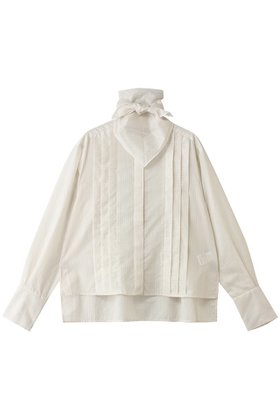 【ティアラ/Tiara】のスカーフ付きバンドカラーシャツ 人気、トレンドファッション・服の通販 founy(ファニー) ファッション Fashion レディースファッション Fashion for Women トップス・カットソー Cut & Sew Tops シャツ・ブラウス・オフィスカジュアル Elegant Blouses & Button-Ups アシンメトリー Asymmetrical Style シアー Sheer, See-Through シンプル Simple, Minimal スカーフ Scarf, Neckwear スリーブ Sleeve, Long Sleeve / Short Sleeve ロング Long, Long-Length 新作・新入荷 New Arrivals / New In |ID:prp329100004866326