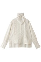 【ティアラ/Tiara】のスカーフ付きバンドカラーシャツ 人気、トレンドファッション・服の通販 founy(ファニー) ファッション Fashion レディースファッション Fashion for Women トップス・カットソー Cut & Sew Tops シャツ・ブラウス・オフィスカジュアル Elegant Blouses & Button-Ups アシンメトリー Asymmetrical Style シアー Sheer, See-Through シンプル Simple, Minimal スカーフ Scarf, Neckwear スリーブ Sleeve, Long Sleeve / Short Sleeve ロング Long, Long-Length 新作・新入荷 New Arrivals / New In |ID:prp329100004866326