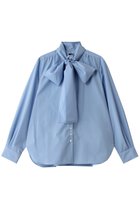 【ティアラ/Tiara】のボウタイハイネックボタンブラウス 人気、トレンドファッション・服の通販 founy(ファニー) ファッション Fashion レディースファッション Fashion for Women トップス・カットソー Cut & Sew Tops シャツ・ブラウス・オフィスカジュアル Elegant Blouses & Button-Ups なめらか Smooth, Silky Texture シンプル Simple, Minimal スリーブ Sleeve, Long Sleeve / Short Sleeve ブロード Broadcloth, Fine Cotton リボン Ribbon, Bow ロング Long, Long-Length 新作・新入荷 New Arrivals / New In thumbnail サックス|ID: prp329100004866329 ipo3291000000036233482