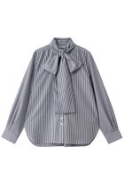 【ティアラ/Tiara】のボウタイハイネックボタンブラウス 人気、トレンドファッション・服の通販 founy(ファニー) ファッション Fashion レディースファッション Fashion for Women トップス・カットソー Cut & Sew Tops シャツ・ブラウス・オフィスカジュアル Elegant Blouses & Button-Ups なめらか Smooth, Silky Texture シンプル Simple, Minimal スリーブ Sleeve, Long Sleeve / Short Sleeve ブロード Broadcloth, Fine Cotton リボン Ribbon, Bow ロング Long, Long-Length 新作・新入荷 New Arrivals / New In thumbnail ストライプ|ID: prp329100004866329 ipo3291000000036233484