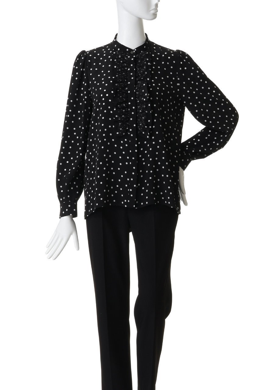 【ティアラ/Tiara】のドットプリントフリルブラウス 人気、トレンドファッション・服の通販 founy(ファニー) ファッション Fashion レディースファッション Fashion for Women トップス・カットソー Cut & Sew Tops シャツ・ブラウス・オフィスカジュアル Elegant Blouses & Button-Ups カーディガン Cardigan, Knitwear ジャケット Jacket, Outerwear スリーブ Sleeve, Long Sleeve / Short Sleeve トレンド Trend, Trending Now ドット Polka Dot, Dot Pattern フェミニン Feminine, Girly フリル Frill, Ruffle フロント Front, Front Design ランダム Random, Irregular ロング Long, Long-Length エレガント 上品 Elegant 新作・新入荷 New Arrivals / New In ビジネス 仕事 通勤 Business / Work / Commuting other-2|ID: prp329100004866331 ipo3291000000036233508