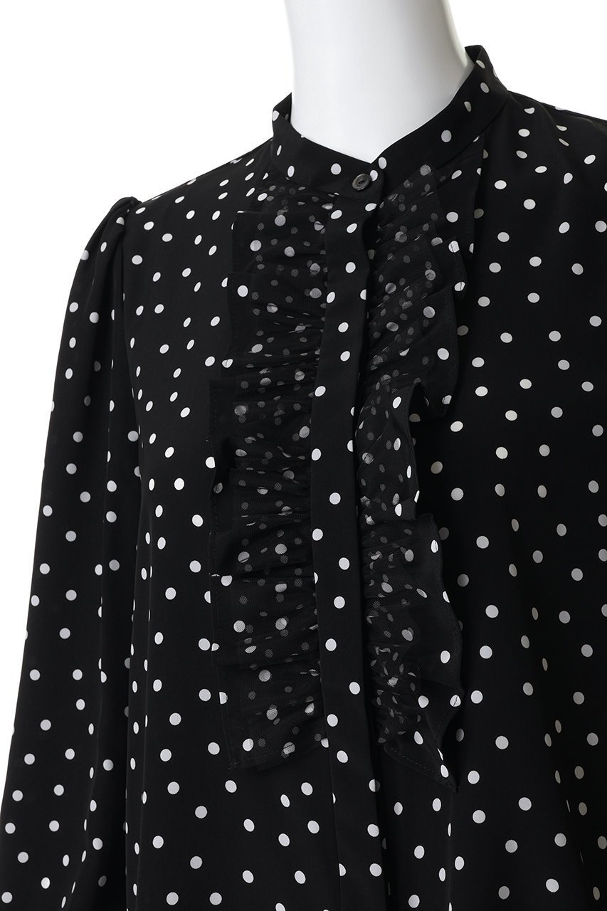 【ティアラ/Tiara】のドットプリントフリルブラウス 人気、トレンドファッション・服の通販 founy(ファニー) ファッション Fashion レディースファッション Fashion for Women トップス・カットソー Cut & Sew Tops シャツ・ブラウス・オフィスカジュアル Elegant Blouses & Button-Ups カーディガン Cardigan, Knitwear ジャケット Jacket, Outerwear スリーブ Sleeve, Long Sleeve / Short Sleeve トレンド Trend, Trending Now ドット Polka Dot, Dot Pattern フェミニン Feminine, Girly フリル Frill, Ruffle フロント Front, Front Design ランダム Random, Irregular ロング Long, Long-Length エレガント 上品 Elegant 新作・新入荷 New Arrivals / New In ビジネス 仕事 通勤 Business / Work / Commuting other-5|ID: prp329100004866331 ipo3291000000036233512