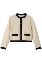 【アルアバイル/allureville】の【Loulou Willoughby】バイカラーコンパクトCD A 人気、トレンドファッション・服の通販 founy(ファニー) ファッション Fashion レディースファッション Fashion for Women アウター Coat / Outerwear Collection レディースジャケット・軽アウター Jackets 2026年 2026 カーディガン Cardigan, Knitwear コンパクト Compact, Small Size ジャケット Jacket, Outerwear スラックス Slacks, Dress Pants デニム Denim, Jeans Material フレア Flare, Flared 夏 Summer 春 Spring S/S・春夏 SS, Spring/Summer, Warm Season 羽織 Haori, Light Jacket thumbnail ベージュ系|ID: prp329100004866334 ipo3291000000036233538