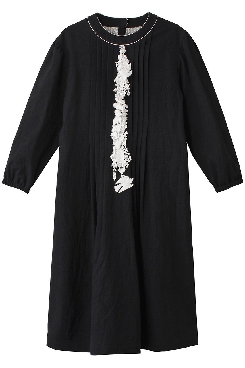 【ミナ ペルホネン/mina perhonen / KIDS】の【KIDS】forest parade ワンピース ダークネイビー 160/14Y インテリア・キッズ・メンズ・レディースファッション・服の通販 founy(ファニー) 　ファッション　Fashion　キッズファッション　Fashion for Kids　ワンピース　Dresses　ギャザー　Gathered, Ruffled　フロント　Front, Front Design　モチーフ　Motif, Design Theme　A/W・秋冬　Autumn/Winter　ダークネイビー|ID: prp329100004866361 ipo3291000000036236300