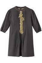 【ミナ ペルホネン/mina perhonen / KIDS】の【KIDS】forest parade ワンピース ダークネイビー 130/8Y 人気、トレンドファッション・服の通販 founy(ファニー) ファッション Fashion キッズファッション Fashion for Kids ワンピース Dresses エレガント 上品 Elegant ギャザー Gathered, Ruffled フロント Front, Front Design モチーフ Motif, Design Theme thumbnail グレー|ID: prp329100004866362 ipo3291000000036236306