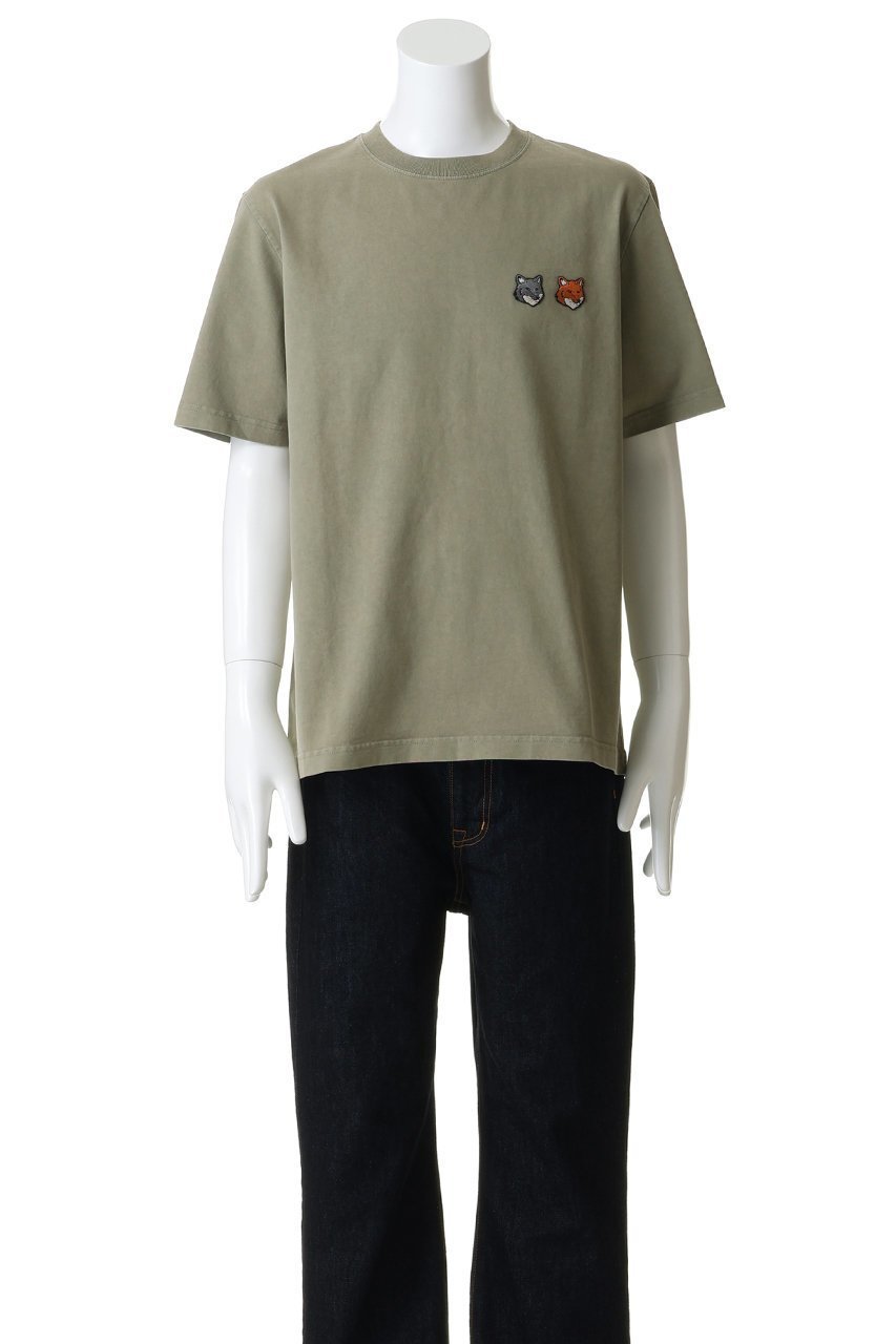 【メゾン キツネ/MAISON KITSUNE / MEN】の【MEN】DOUBLE FOX HEAD FADED COMFORT Tシャツ 人気、トレンドファッション・服の通販 founy(ファニー) 　ファッション　Fashion　メンズファッション　Fashion for Men　トップス・カットソー　Cut & Sew Tops　メンズシャツ　Shirts　2026年　2026　ショート　Short, Short Length　スリーブ　Sleeve, Long Sleeve / Short Sleeve　ハーフ　Half, Half-Length　パッチ　Patch, Appliqué　ベーシック　Basic, Essential　夏　Summer　定番　Standard, Basic Item　春　Spring　S/S・春夏　SS, Spring/Summer, Warm Season　other-2|ID: prp329100004866364 ipo3291000000036236352