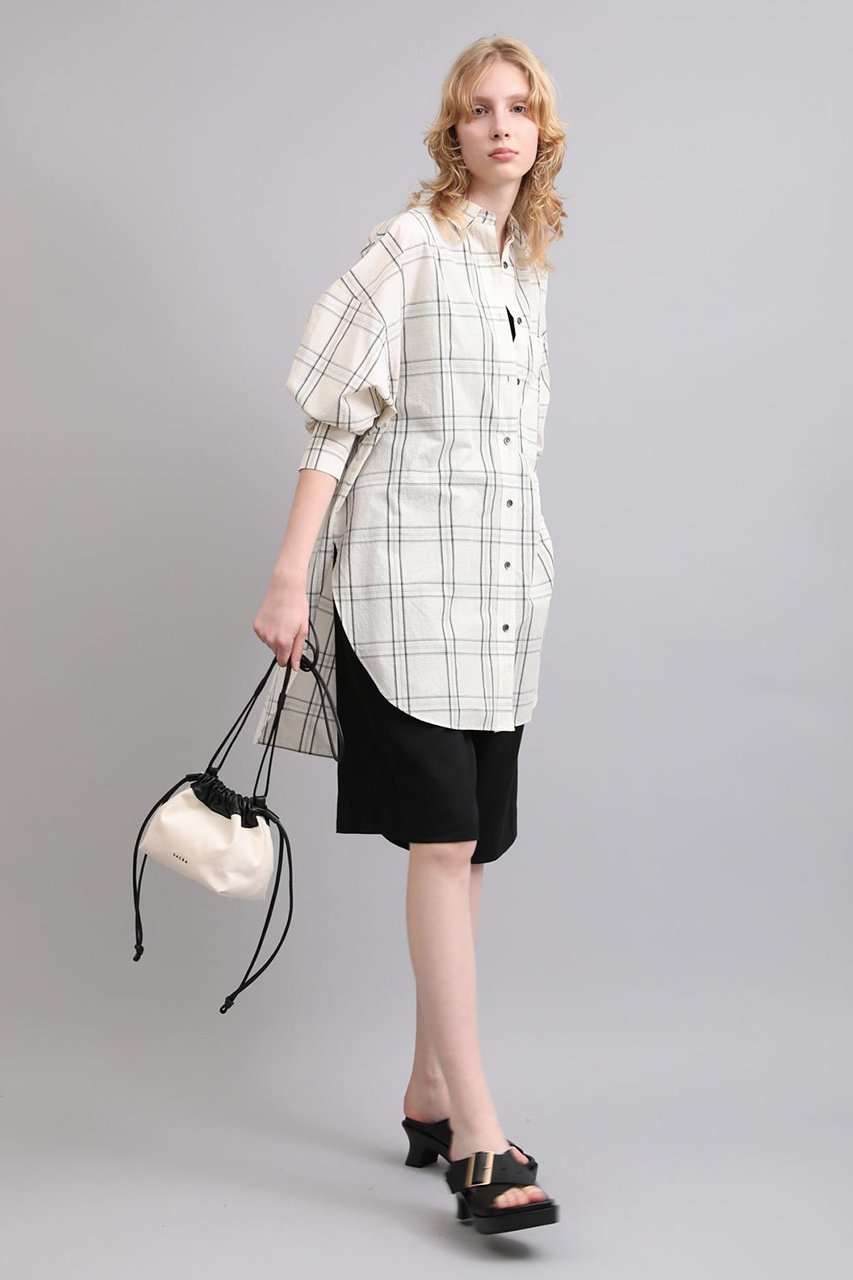 【サクラ/SACRA】のハイカウントコットンプレイドシャツ 人気、トレンドファッション・服の通販 founy(ファニー) 　ファッション　Fashion　レディースファッション　Fashion for Women　トップス・カットソー　Cut & Sew Tops　シャツ・ブラウス・オフィスカジュアル　Elegant Blouses & Button-Ups　2026年　2026　イタリア　Italy　スリーブ　Sleeve, Long Sleeve / Short Sleeve　ロング　Long, Long-Length　ワイド　Wide, Wide Fit　ワッシャー　Washer, Crinkled Finish　夏　Summer　春　Spring　S/S・春夏　SS, Spring/Summer, Warm Season　other-8|ID: prp329100004866574 ipo3291000000036246214