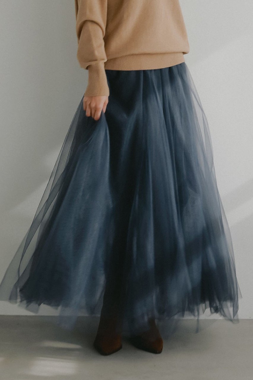 【ハー/HER.】のAラインチュールスカート 人気、トレンドファッション・服の通販 founy(ファニー) 　ファッション　Fashion　レディースファッション　Fashion for Women　スカート　Skirts　ロングスカート　Long Skirts / Maxi & Midi Skirts　エアリー　Airy Texture　シンプル　Simple, Minimal　チュール　Tulip, Tulip Motif　フレア　Flare, Flared　ロング　Long, Long-Length　新作・新入荷　New Arrivals / New In　other-2|ID: prp329100004866576 ipo3291000000036246227