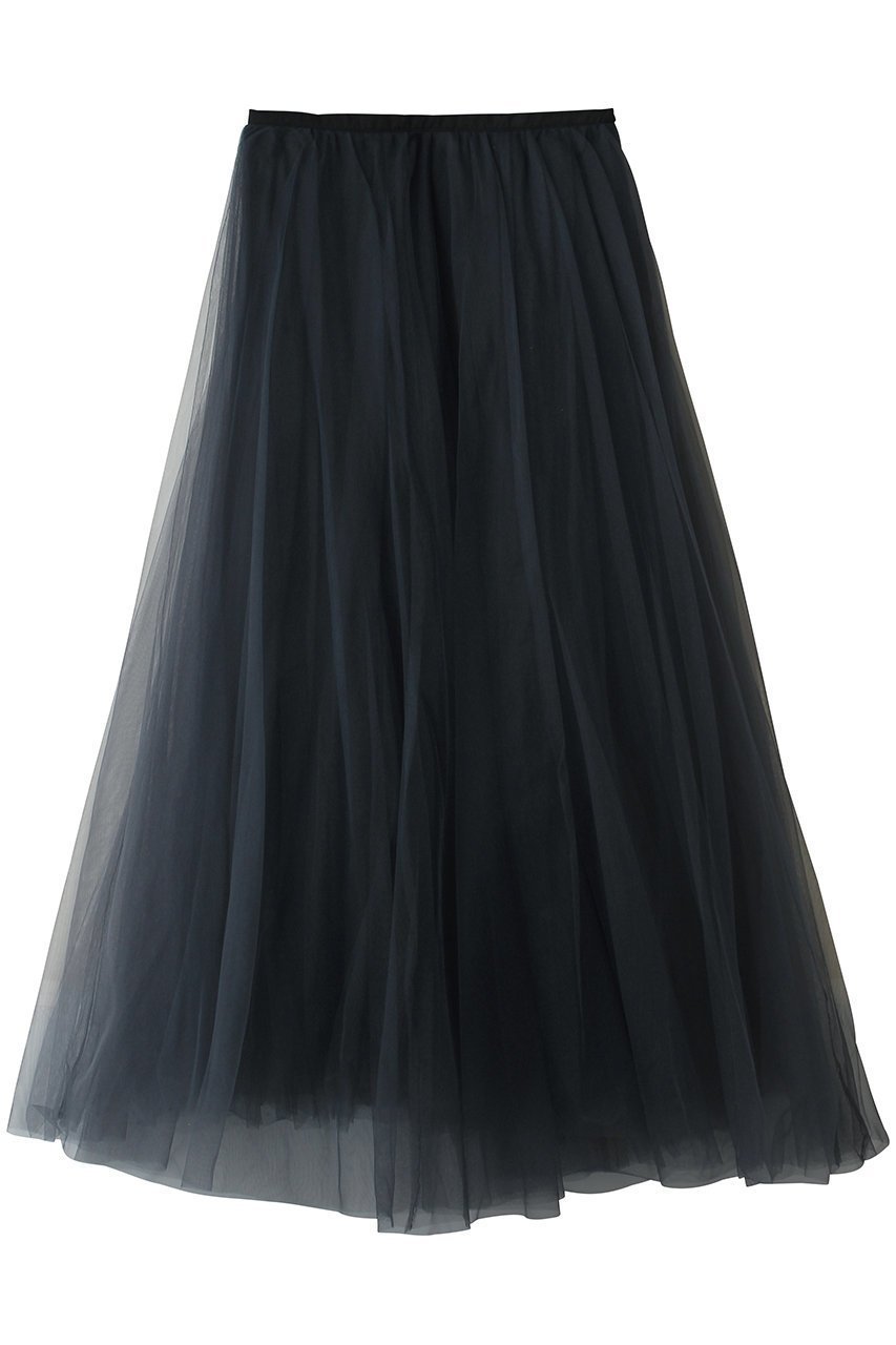 【ハー/HER.】のAラインチュールスカート インテリア・キッズ・メンズ・レディースファッション・服の通販 founy(ファニー) 　ファッション　Fashion　レディースファッション　Fashion for Women　スカート　Skirts　ロングスカート　Long Skirts / Maxi & Midi Skirts　エアリー　Airy Texture　シンプル　Simple, Minimal　チュール　Tulip, Tulip Motif　フレア　Flare, Flared　ロング　Long, Long-Length　チャコールグレー|ID: prp329100004866576 ipo3291000000036714365
