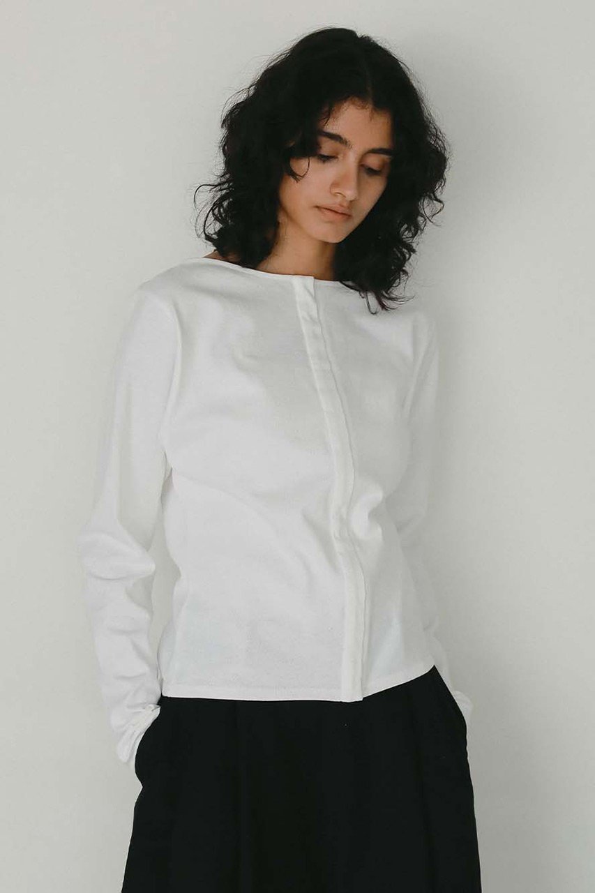 【ハー/HER.】のフロントホックプルオーバー 人気、トレンドファッション・服の通販 founy(ファニー) 　ファッション　Fashion　レディースファッション　Fashion for Women　トップス・カットソー　Cut & Sew Tops　シャツ・ブラウス・オフィスカジュアル　Elegant Blouses & Button-Ups　カジュアルプルオーバー・ニットトップス　Pullovers & Knit Tops / Casual Pullovers　スリーブ　Sleeve, Long Sleeve / Short Sleeve　フロント　Front, Front Design　ボトム　Bottoms, Lower Wear　ロング　Long, Long-Length　新作・新入荷　New Arrivals / New In　other-3|ID: prp329100004866578 ipo3291000000036246244