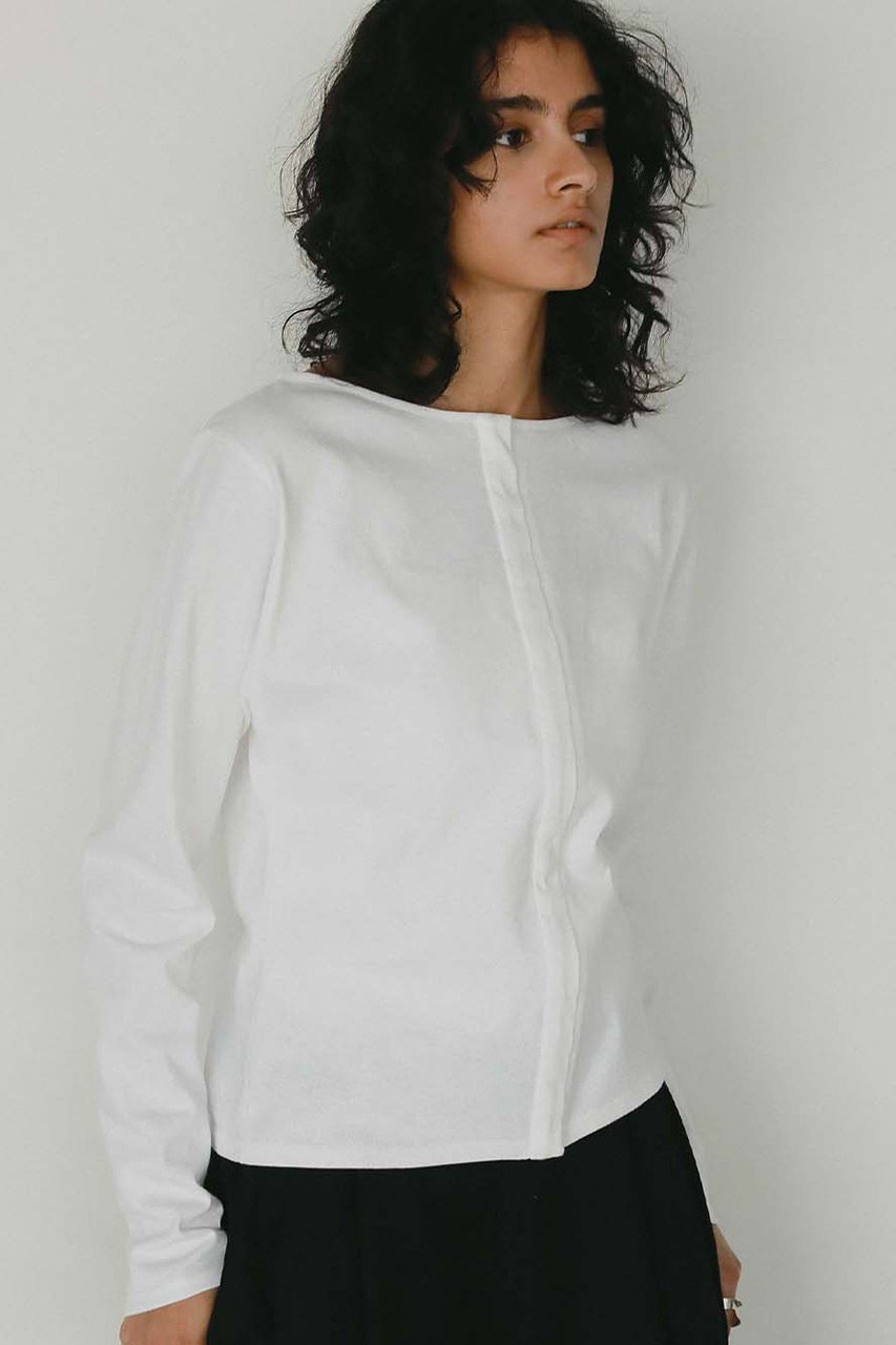 【ハー/HER.】のフロントホックプルオーバー 人気、トレンドファッション・服の通販 founy(ファニー) 　ファッション　Fashion　レディースファッション　Fashion for Women　トップス・カットソー　Cut & Sew Tops　シャツ・ブラウス・オフィスカジュアル　Elegant Blouses & Button-Ups　カジュアルプルオーバー・ニットトップス　Pullovers & Knit Tops / Casual Pullovers　スリーブ　Sleeve, Long Sleeve / Short Sleeve　フロント　Front, Front Design　ボトム　Bottoms, Lower Wear　ロング　Long, Long-Length　新作・新入荷　New Arrivals / New In　other-8|ID: prp329100004866578 ipo3291000000036246249