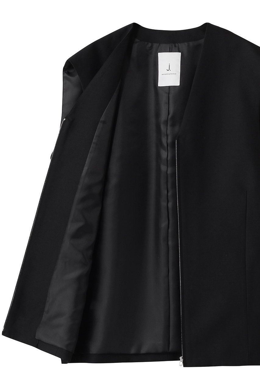 【ジェイドット/j.】のシルキーダブルフェイス コクーンジレ 人気、トレンドファッション・服の通販 founy(ファニー) 　ファッション　Fashion　レディースファッション　Fashion for Women　アウター　Coat / Outerwear Collection　レディースジャケット・軽アウター　Jackets　ジャケット　Jacket, Outerwear　ベスト　Vest, Waistcoat　新作・新入荷　New Arrivals / New In　other-6|ID: prp329100004866582 ipo3291000000036246284