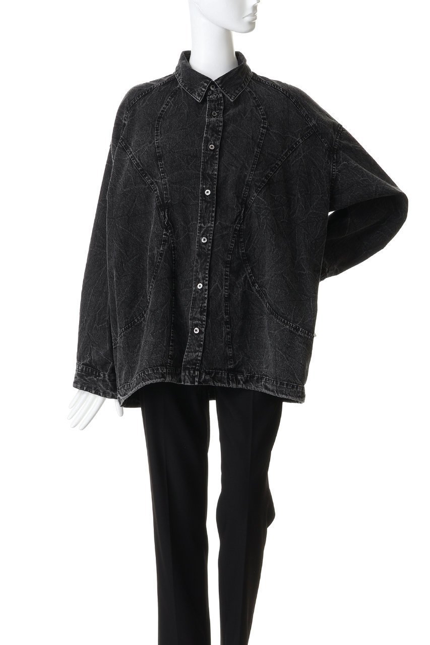 【メゾンスペシャル/MAISON SPECIAL】の【UNISEX】デニム カーブ切替シャツブルゾン 人気、トレンドファッション・服の通販 founy(ファニー) 　ファッション　Fashion　レディースファッション　Fashion for Women　アウター　Coat / Outerwear Collection　ブルゾンジャケット・スポーティアウター　Blouson Jackets　トップス・カットソー　Cut & Sew Tops　シャツ・ブラウス・オフィスカジュアル　Elegant Blouses & Button-Ups　ユニセックス　Unisex, Genderless　ショルダー　Shoulder, Shoulder Strap　スリーブ　Sleeve, Long Sleeve / Short Sleeve　デニム　Denim, Jeans Material　ドロップ　Drop Shoulder, Dropped Style　ブルゾン　Blouson, Bomber Jacket　ロング　Long, Long-Length　切替　Switching, Contrast Panel　新作・新入荷　New Arrivals / New In　other-2|ID: prp329100004866584 ipo3291000000036246296