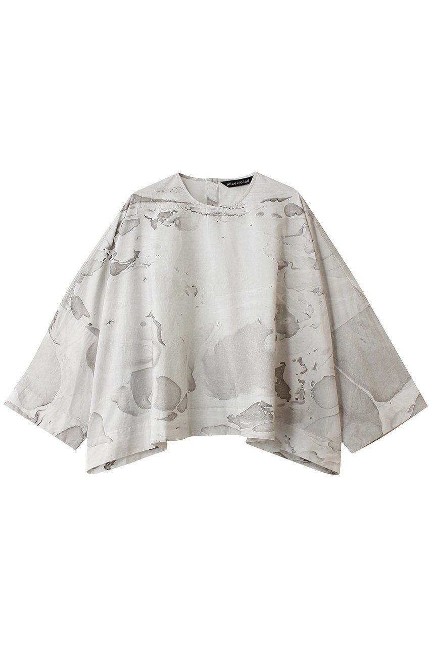【ミズイロ インド/mizuiro ind】のmarble print wide P/O プルオーバー インテリア・キッズ・メンズ・レディースファッション・服の通販 founy(ファニー) 　ファッション　Fashion　レディースファッション　Fashion for Women　トップス・カットソー　Cut & Sew Tops　シャツ・ブラウス・オフィスカジュアル　Elegant Blouses & Button-Ups　カジュアルプルオーバー・ニットトップス　Pullovers & Knit Tops / Casual Pullovers　おすすめ　Recommended / Our Picks　スリーブ　Sleeve, Long Sleeve / Short Sleeve　セットアップ　Set-Up, Coordinated Outfit　プリント　Print, Printed Pattern　マーブル　Marble, Marble Pattern　ロング　Long, Long-Length　ワイド　Wide, Wide Fit　無地　Plain, Solid Color　gray|ID: prp329100004866590 ipo3291000000036714512