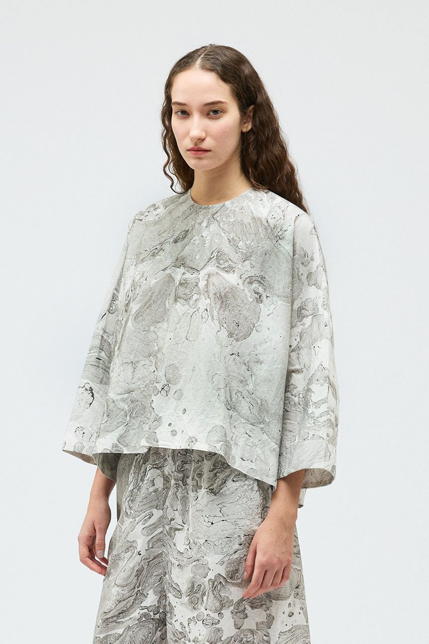 【ミズイロ インド/mizuiro ind】のmarble print wide P/O プルオーバー 人気、トレンドファッション・服の通販 founy(ファニー) 　ファッション　Fashion　レディースファッション　Fashion for Women　トップス・カットソー　Cut & Sew Tops　シャツ・ブラウス・オフィスカジュアル　Elegant Blouses & Button-Ups　カジュアルプルオーバー・ニットトップス　Pullovers & Knit Tops / Casual Pullovers　おすすめ　Recommended / Our Picks　スリーブ　Sleeve, Long Sleeve / Short Sleeve　セットアップ　Set-Up, Coordinated Outfit　プリント　Print, Printed Pattern　マーブル　Marble, Marble Pattern　ロング　Long, Long-Length　ワイド　Wide, Wide Fit　無地　Plain, Solid Color　other-8|ID: prp329100004866590 ipo3291000000036746722