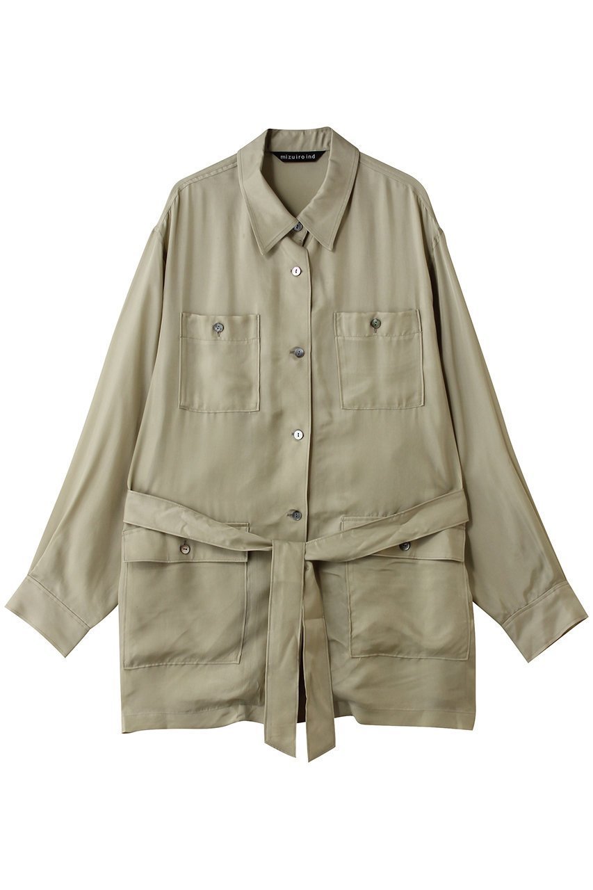 【ミズイロ インド/mizuiro ind】のcupra field shirt JK ジャケット インテリア・キッズ・メンズ・レディースファッション・服の通販 founy(ファニー) ファッション Fashion レディースファッション Fashion for Women アウター Coat / Outerwear Collection レディースジャケット・軽アウター Jackets 2026年 2026 なめらか Smooth, Silky Texture キュプラ Cupro, Eco Fabric ジャケット Jacket, Outerwear ドレープ Drape, Draping Fabric ポケット Pocket, Pocket Detail ワーク Workwear, Utility Style エレガント 上品 Elegant 夏 Summer 春 Spring S/S・春夏 SS, Spring/Summer, Warm Season green|ID: prp329100004866592 ipo3291000000036246350