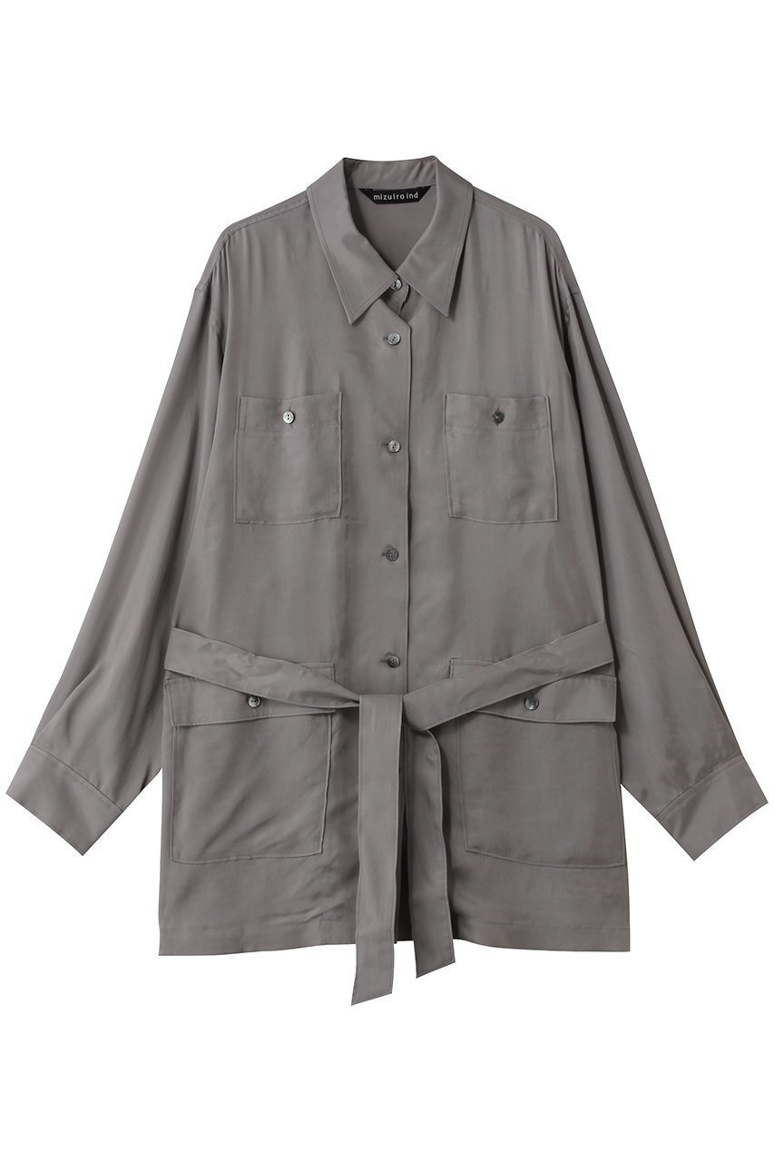【ミズイロ インド/mizuiro ind】のcupra field shirt JK ジャケット インテリア・キッズ・メンズ・レディースファッション・服の通販 founy(ファニー) ファッション Fashion レディースファッション Fashion for Women アウター Coat / Outerwear Collection レディースジャケット・軽アウター Jackets 2026年 2026 なめらか Smooth, Silky Texture キュプラ Cupro, Eco Fabric ジャケット Jacket, Outerwear ドレープ Drape, Draping Fabric ポケット Pocket, Pocket Detail ワーク Workwear, Utility Style エレガント 上品 Elegant 夏 Summer 春 Spring S/S・春夏 SS, Spring/Summer, Warm Season gray|ID: prp329100004866592 ipo3291000000036246351
