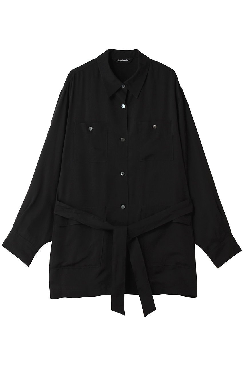 【ミズイロ インド/mizuiro ind】のcupra field shirt JK ジャケット インテリア・キッズ・メンズ・レディースファッション・服の通販 founy(ファニー) ファッション Fashion レディースファッション Fashion for Women アウター Coat / Outerwear Collection レディースジャケット・軽アウター Jackets 2026年 2026 なめらか Smooth, Silky Texture キュプラ Cupro, Eco Fabric ジャケット Jacket, Outerwear ドレープ Drape, Draping Fabric ポケット Pocket, Pocket Detail ワーク Workwear, Utility Style エレガント 上品 Elegant 夏 Summer 春 Spring S/S・春夏 SS, Spring/Summer, Warm Season black|ID: prp329100004866592 ipo3291000000036246352