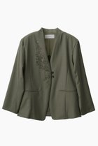 【ミューラル/MURRAL】のVeil エンブロイダード ジャケット 人気、トレンドファッション・服の通販 founy(ファニー) ファッション Fashion レディースファッション Fashion for Women アウター Coat / Outerwear Collection レディースジャケット・軽アウター Jackets 2026年 2026 オケージョン Occasion Wear ジャケット Jacket, Outerwear ジーンズ Jeans, Denim Pants スパンコール Sequins, Sequin Embellishment セットアップ Set-Up, Coordinated Outfit デニム Denim, Jeans Material ドレープ Drape, Draping Fabric ネップ Nepp, Slub Yarn フロント Front, Front Design モチーフ Motif, Design Theme 夏 Summer 春 Spring S/S・春夏 SS, Spring/Summer, Warm Season thumbnail カーキ|ID: prp329100004866594 ipo3291000000036246367