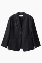 【ミューラル/MURRAL】のVeil エンブロイダード ジャケット 人気、トレンドファッション・服の通販 founy(ファニー) ファッション Fashion レディースファッション Fashion for Women アウター Coat / Outerwear Collection レディースジャケット・軽アウター Jackets 2026年 2026 オケージョン Occasion Wear ジャケット Jacket, Outerwear ジーンズ Jeans, Denim Pants スパンコール Sequins, Sequin Embellishment セットアップ Set-Up, Coordinated Outfit デニム Denim, Jeans Material ドレープ Drape, Draping Fabric ネップ Nepp, Slub Yarn フロント Front, Front Design モチーフ Motif, Design Theme 夏 Summer 春 Spring S/S・春夏 SS, Spring/Summer, Warm Season thumbnail ブラック|ID: prp329100004866594 ipo3291000000036246368
