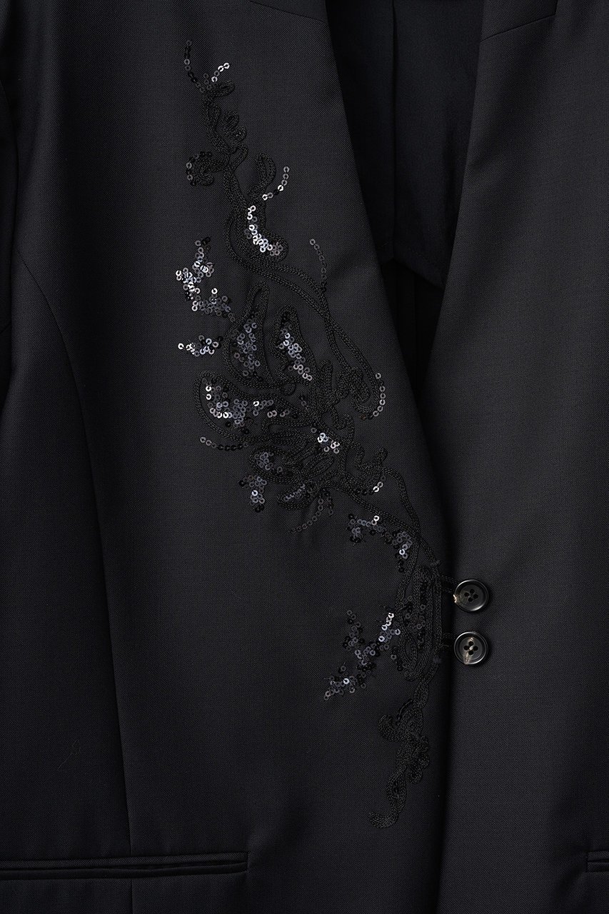 【ミューラル/MURRAL】のVeil エンブロイダード ジャケット 人気、トレンドファッション・服の通販 founy(ファニー) 　ファッション　Fashion　レディースファッション　Fashion for Women　アウター　Coat / Outerwear Collection　レディースジャケット・軽アウター　Jackets　オケージョン　Occasion Wear　ジャケット　Jacket, Outerwear　ジーンズ　Jeans, Denim Pants　スパンコール　Sequins, Sequin Embellishment　セットアップ　Set-Up, Coordinated Outfit　デニム　Denim, Jeans Material　ドレープ　Drape, Draping Fabric　ネップ　Nepp, Slub Yarn　フロント　Front, Front Design　モチーフ　Motif, Design Theme　other-4|ID: prp329100004866594 ipo3291000000036480786