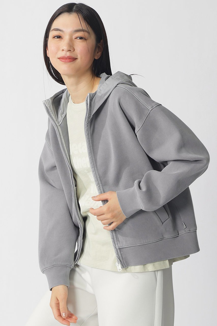 【エコアルフ/ECOALF】のARICA ピグメント パーカー / ARICA SWEATSHIT WOMAN インテリア・キッズ・メンズ・レディースファッション・服の通販 founy(ファニー) ファッション Fashion レディースファッション Fashion for Women トップス・カットソー Cut & Sew Tops シャツ・ブラウス・オフィスカジュアル Elegant Blouses & Button-Ups レディースパーカー・カジュアルフーディー Casual Hoodies & Sweatshirts ロングTシャツ・Tシャツ Longline T-Shirts & Tees スウェット・クルーネックトップス Sweatshirts & Crewnecks / Relaxed Fit Sweat Tops カットソー・ベーシックTシャツ Cut-and-Sewn Tops / Stretch Tees & Basics 2026年 2026 なめらか Smooth, Silky Texture ダブル Double, Double-Breasted パーカー Hoodie, Parka ベーシック Basic, Essential ヴィンテージ Vintage Style 夏 Summer 春 Spring S/S・春夏 SS, Spring/Summer, Warm Season グレー|ID: prp329100004866595 ipo3291000000036246379