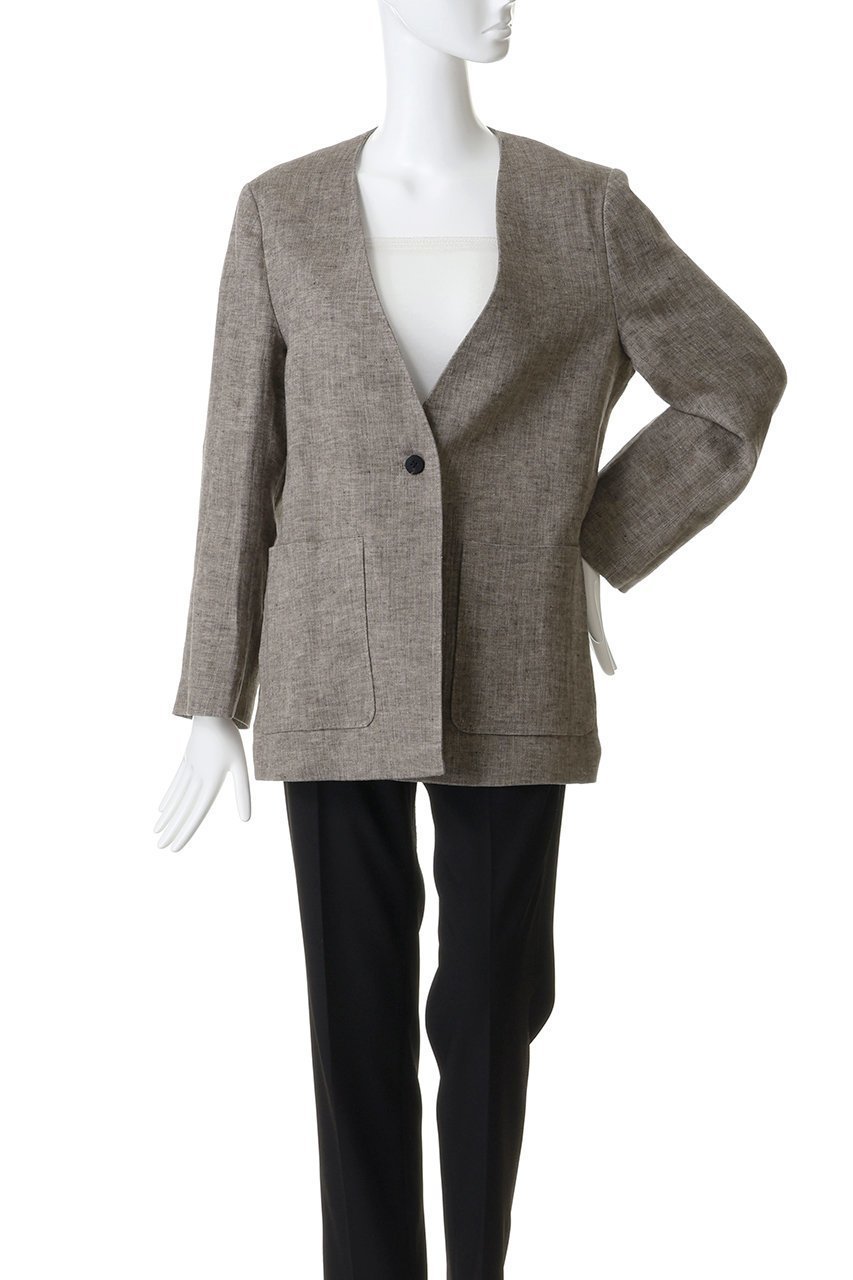 【カレンソロジー/Curensology】のダブルリネンジャケット 人気、トレンドファッション・服の通販 founy(ファニー) 　ファッション　Fashion　レディースファッション　Fashion for Women　アウター　Coat / Outerwear Collection　レディースジャケット・軽アウター　Jackets　2026年　2026　コンパクト　Compact, Small Size　ジャケット　Jacket, Outerwear　スラックス　Slacks, Dress Pants　デニム　Denim, Jeans Material　リネン　Linen, Linen Fabric　夏　Summer　春　Spring　S/S・春夏　SS, Spring/Summer, Warm Season　other-2|ID: prp329100004866596 ipo3291000000036246383