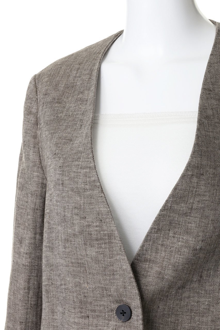 【カレンソロジー/Curensology】のダブルリネンジャケット 人気、トレンドファッション・服の通販 founy(ファニー) 　ファッション　Fashion　レディースファッション　Fashion for Women　アウター　Coat / Outerwear Collection　レディースジャケット・軽アウター　Jackets　2026年　2026　コンパクト　Compact, Small Size　ジャケット　Jacket, Outerwear　スラックス　Slacks, Dress Pants　デニム　Denim, Jeans Material　リネン　Linen, Linen Fabric　夏　Summer　春　Spring　S/S・春夏　SS, Spring/Summer, Warm Season　other-5|ID: prp329100004866596 ipo3291000000036246386